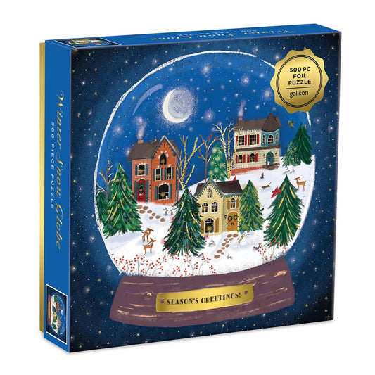 Winter Snow Globe Foil Jigsaw Puzzle