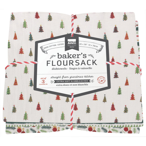 Bakers Floursack Set - Merry And Bright