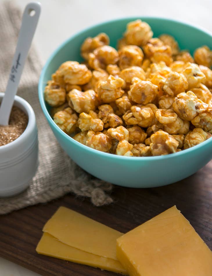 Cheesy Caramel Popcorn