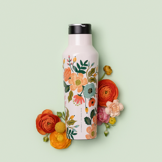 Rifle Paper Co x Corkcicle Sport Canteen - Cream Lively Floral