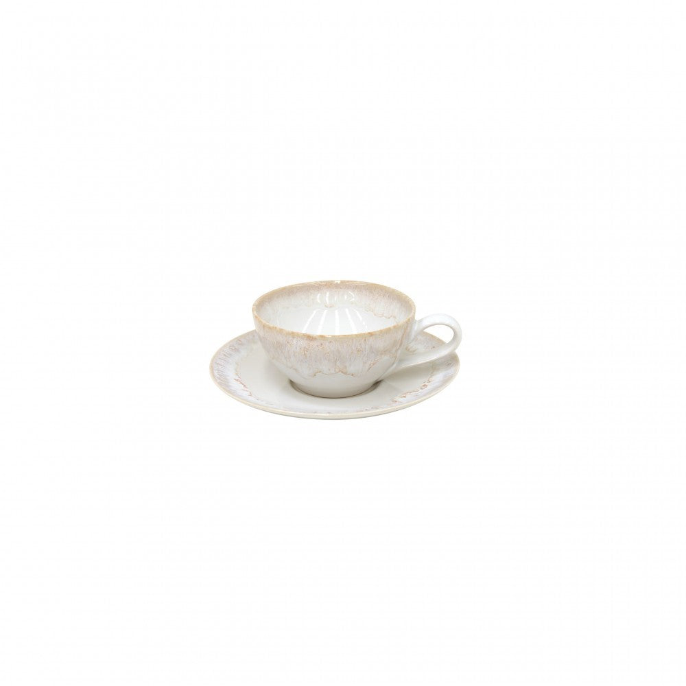 Taormina Tea Cup & Saucer Set - White