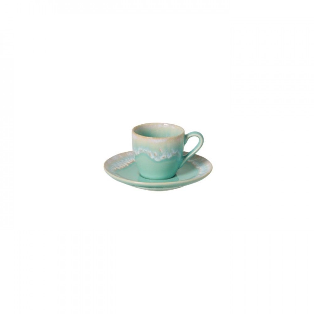 Taormina Coffee Cup & Saucer Set - Aqua