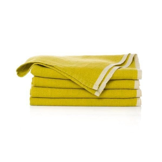 Chunky Linen Napkins - Lime