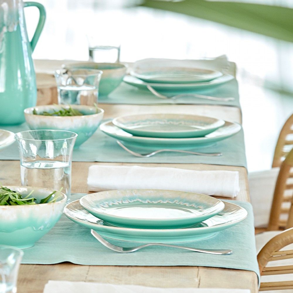 Taormina Dinner Plate Set Aqua