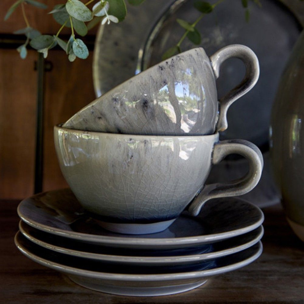 Madeira Tea Cup & Saucer Set - Grey