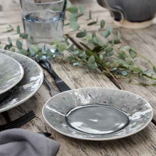 Madeira Bread Plate Set - Grey