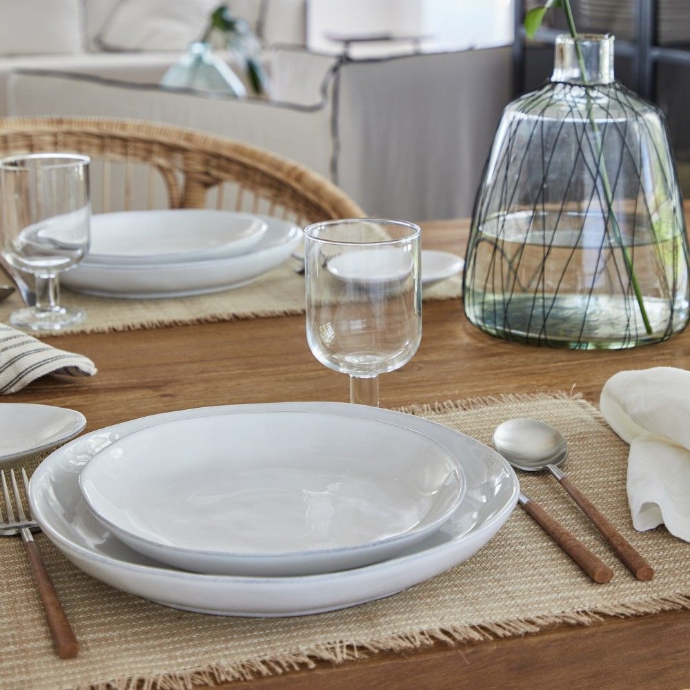 Livia Dinner Plate Set - White