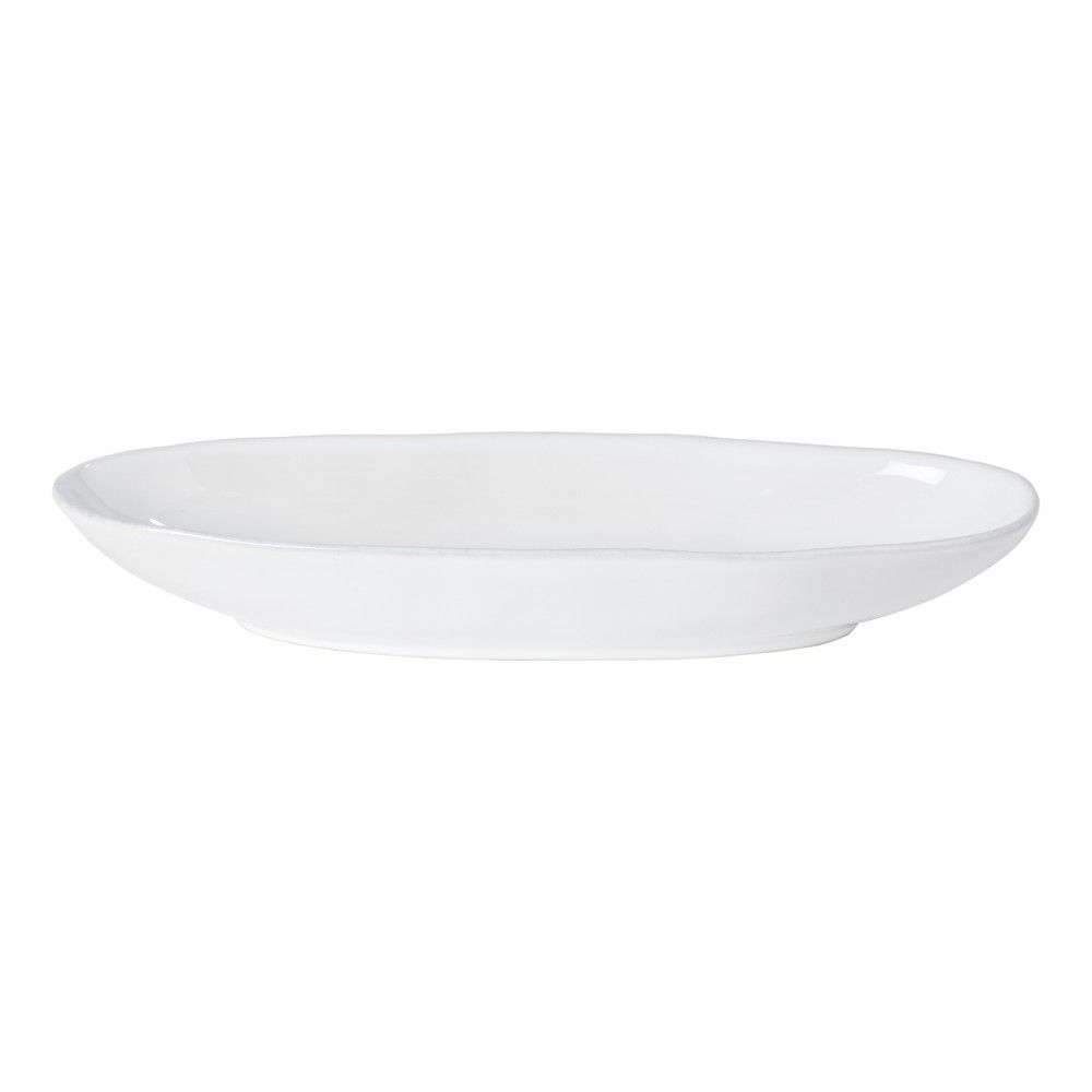 Livia Small Oval Platter - White