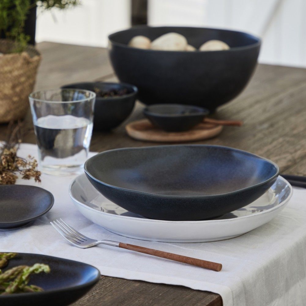 Livia Pasta Bowl Set - Matte Black