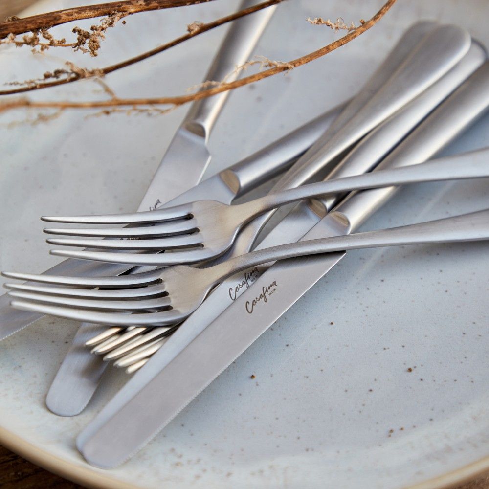 Pacifica Flatware 5pc Set - Vintage Brushed