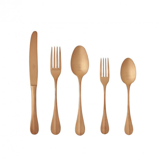 Nau Flatware 5pc Set - Brushed Copper