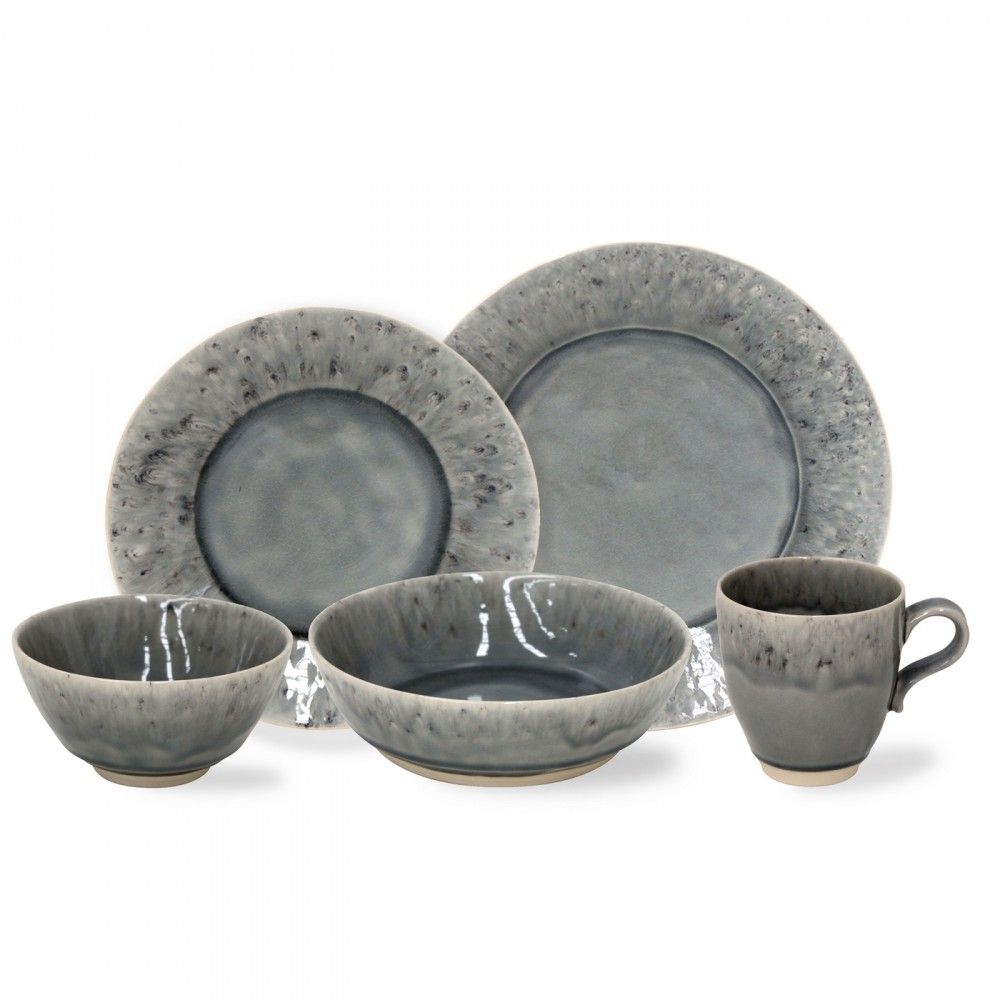 Madeira 5pc Place Setting - Grey