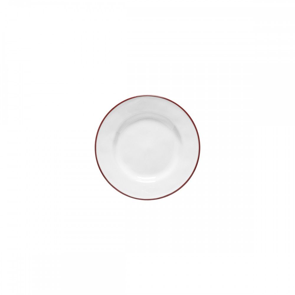 Beja Bread Plate Set - White Red