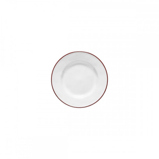 Beja Bread Plate Set - White Red