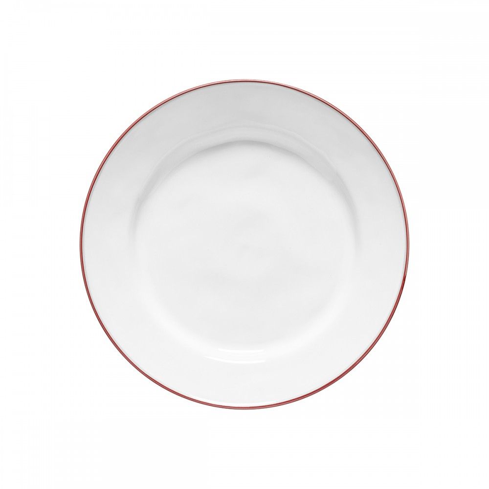 Beja 5pc Place Setting - White Red