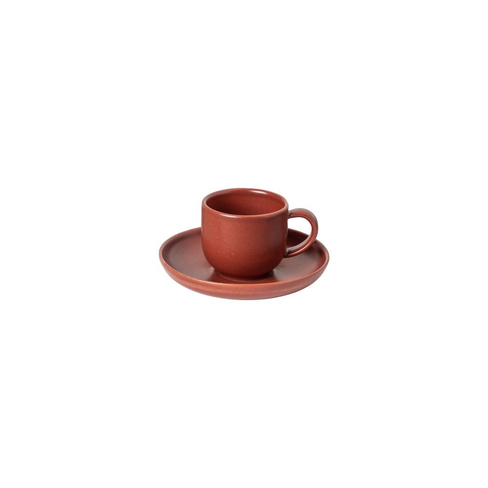 Pacifica Coffee Cup & Saucer Set - Cayenne