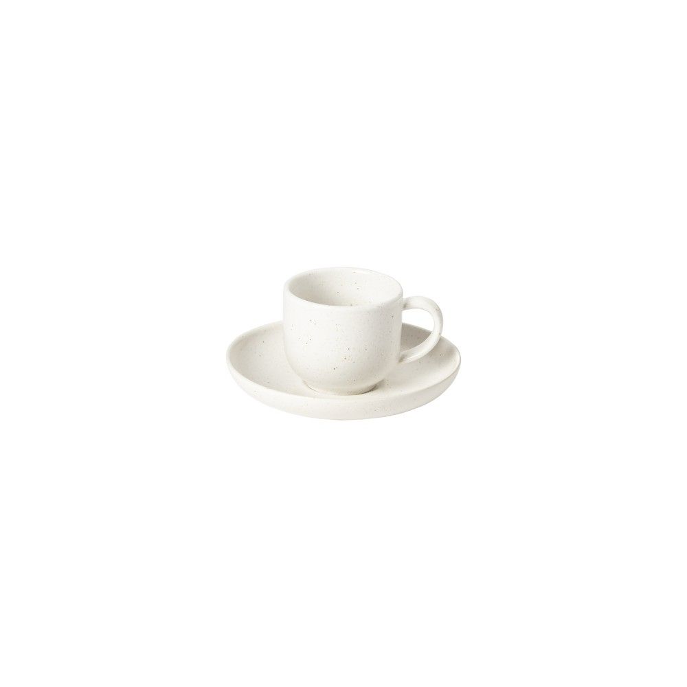 Pacifica Coffee Cup & Saucer Set - Salt