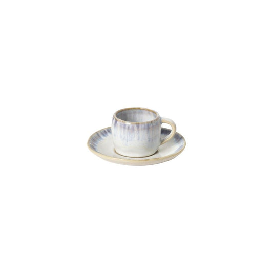 Brisa Coffee Cup & Saucer Set - Ria Blue