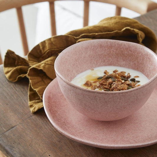 Livia Cereal Bowl Set - Mauve Rose