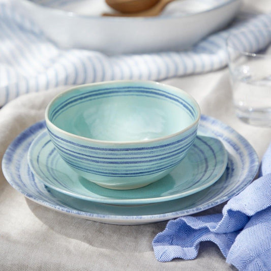 Nantucket 4pc Place Setting - Aqua