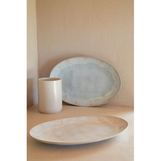 Eivissa Large Oval Platter - Sea Blue