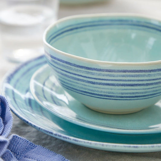 Nantucket 5pc Place Setting - Aqua