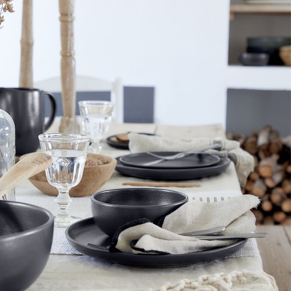 Pacifica 4pc Place Setting - Seed Grey