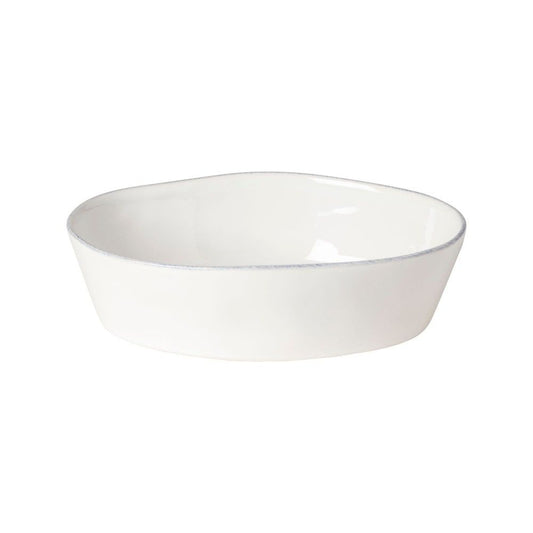 Livia Small Oval Baker - White