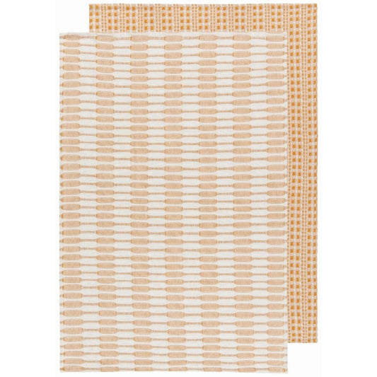 Abode Tea Towel Set - Ochre