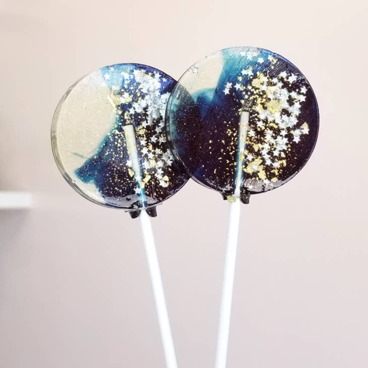 Navy Star Galaxy Lollipop - Blueberry