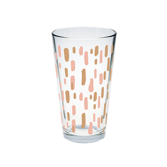 Pink Lines Pint Glass