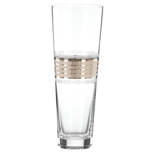 Truro Large Glass Vase - Platinum