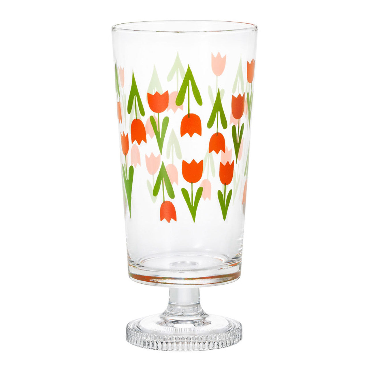 Retro Footed Glass - Tulip