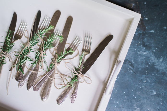 Found Silver Plate Flatware Set