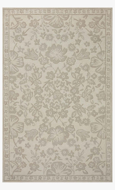 Rifle Paper Co x Loloi Arboretum Rug - Rose Garden Ivory