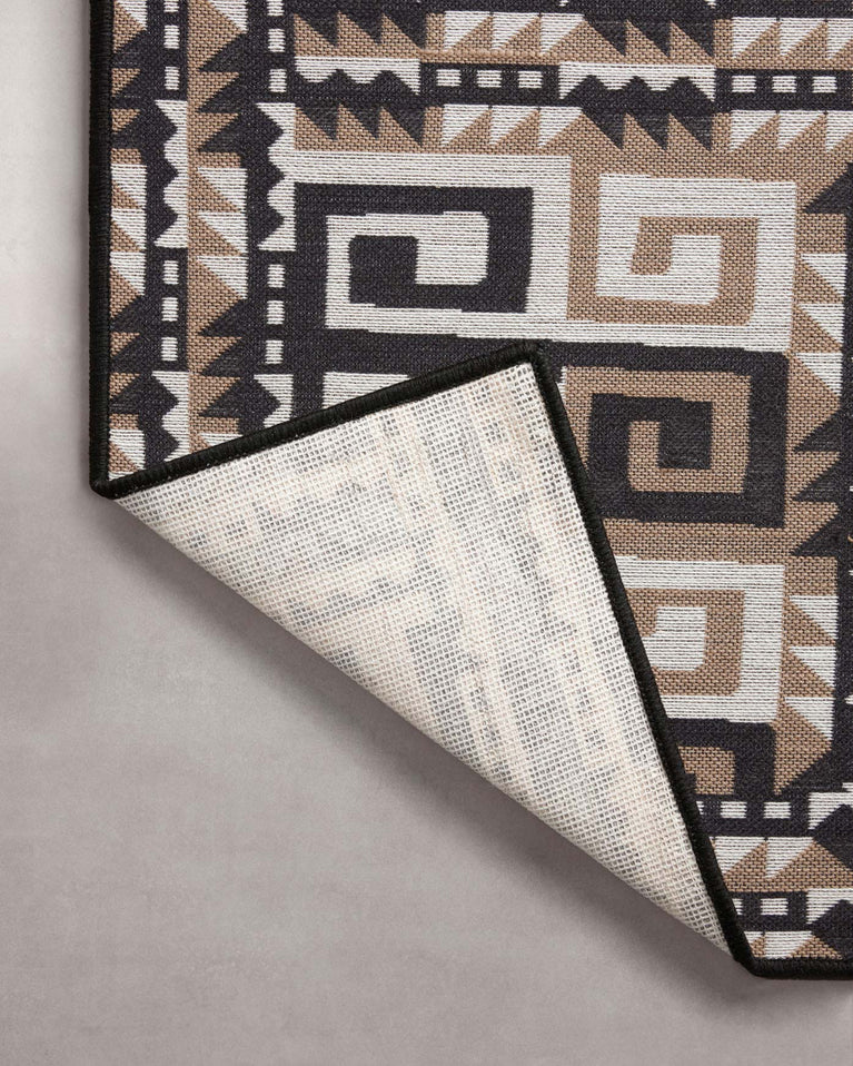 Justina Blakeney x Loloi Ari Outdoor Rug - Natural Black - Discontinued