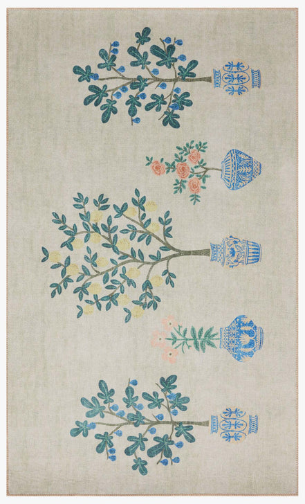 Rifle Paper Co x Loloi Atelier Rug - Topiary Ivory