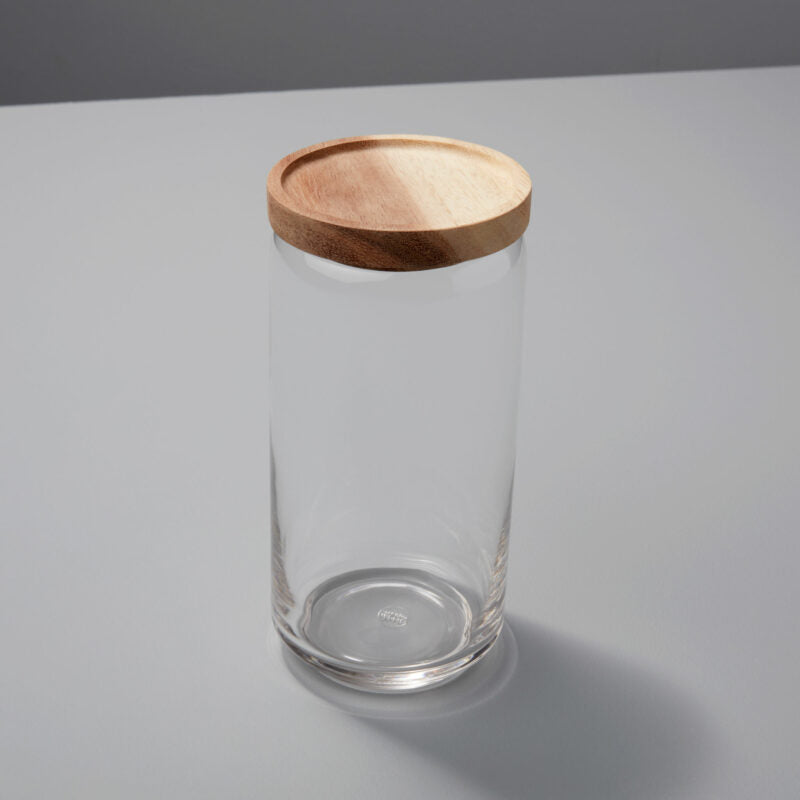 Glass Acacia Large Canister