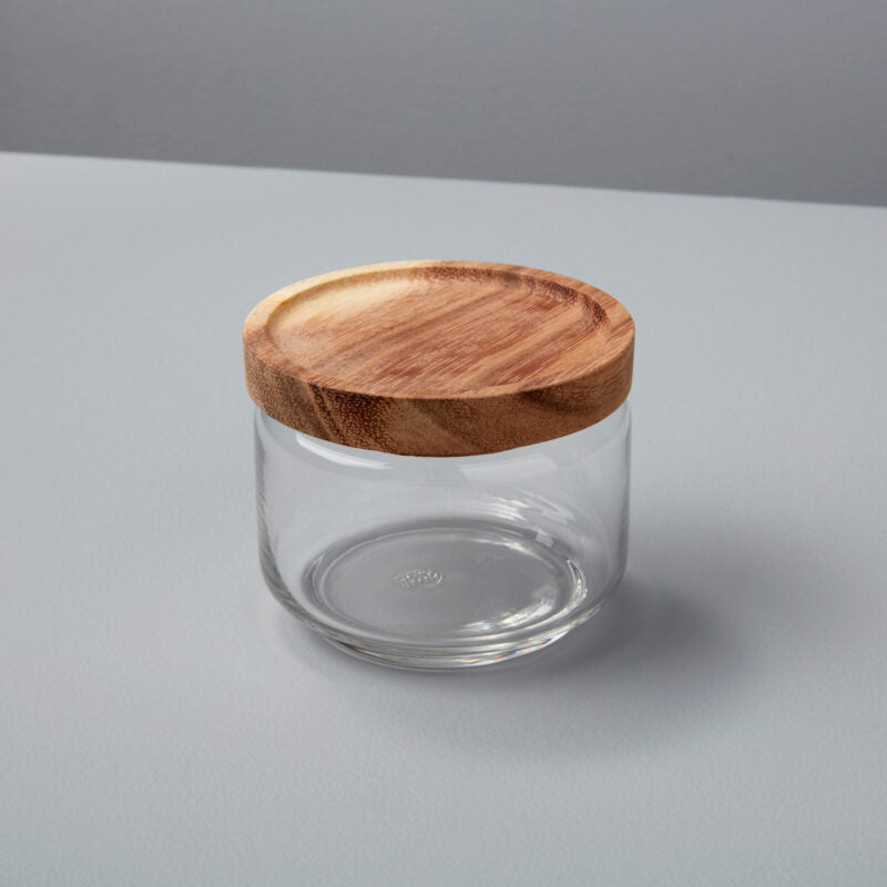 Glass Acacia Small Canister