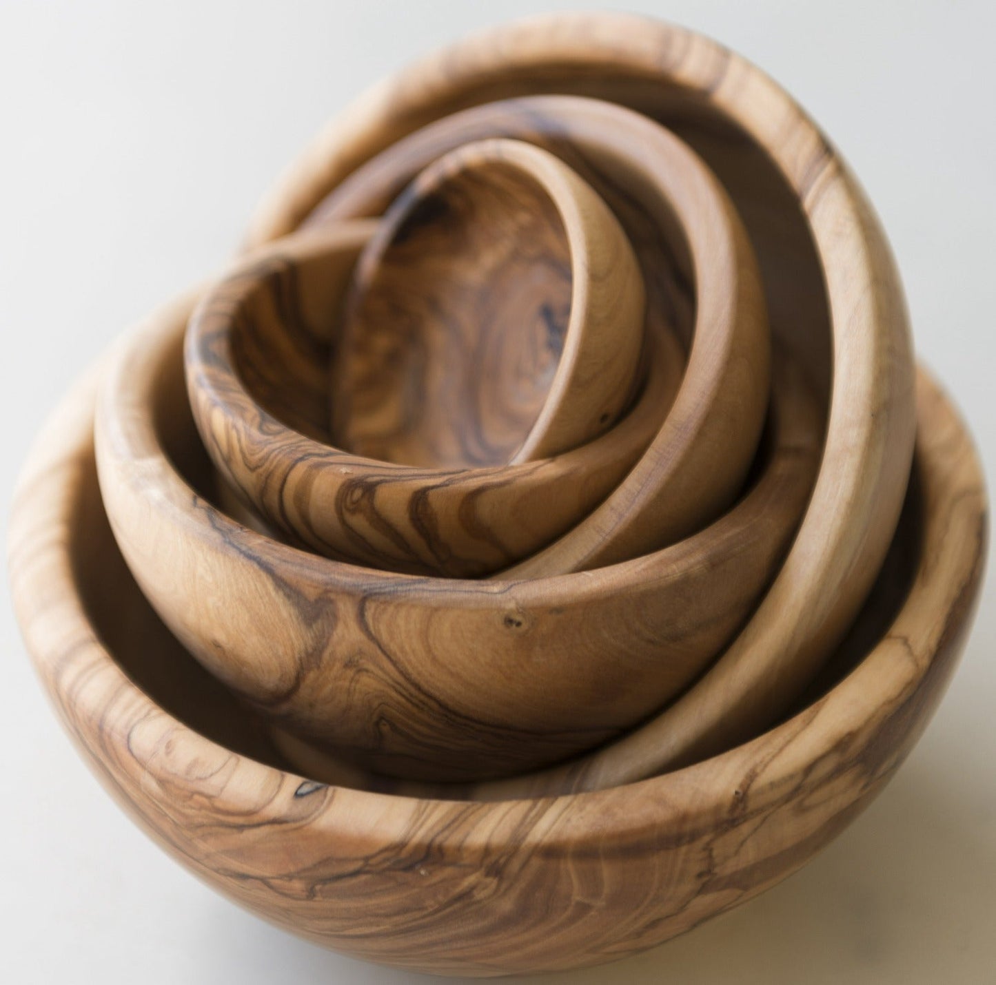 Olive Wood Nesting Bowl Set
