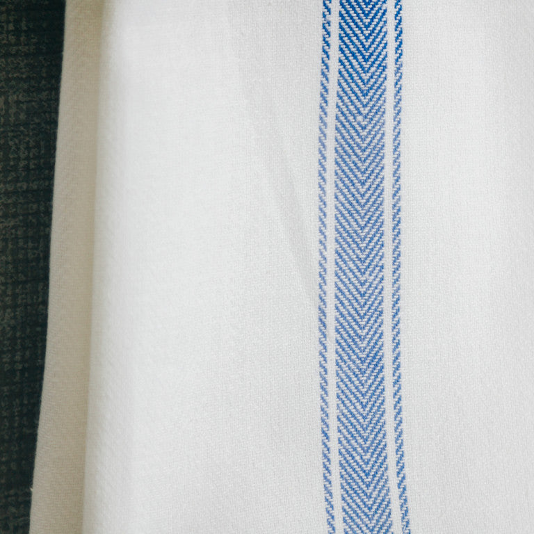 Brooklyn Stripe Towel - Delft Blue