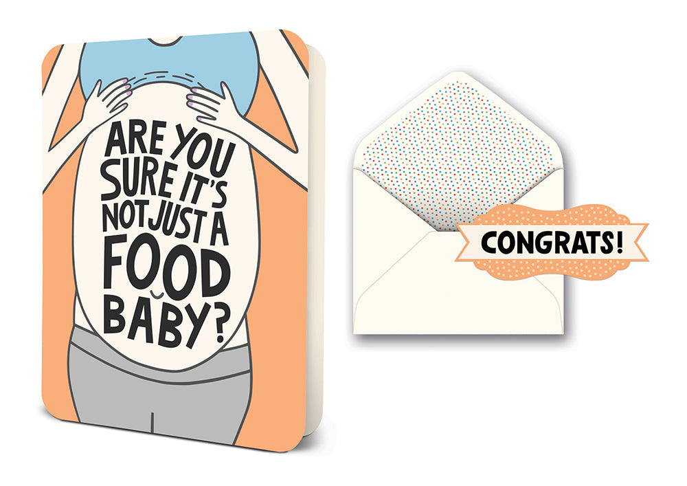 Food Baby Greeting Card