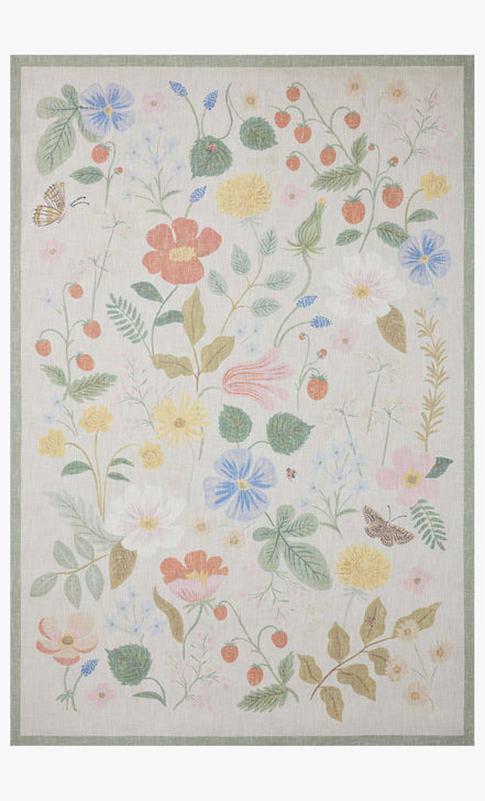 Rifle Paper Co x Loloi Cotswolds Rug - Strawberry Fields Ivory – Relish ...