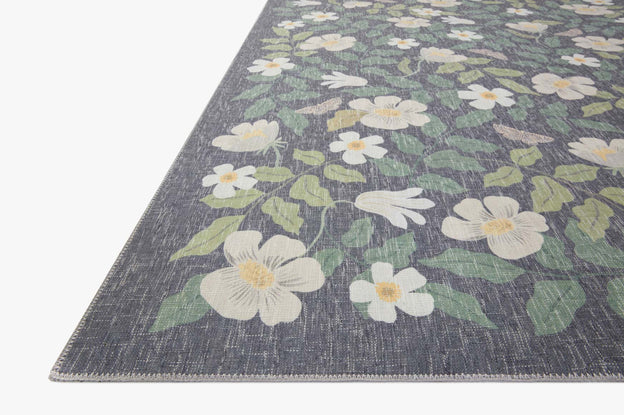 Rifle Paper Co x Loloi Cotswolds Rug - Primrose Charcoal