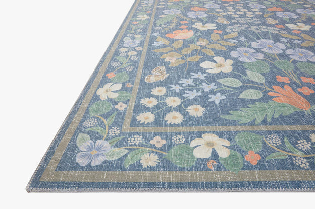 Rifle Paper Co x Loloi Cotswolds Rug - Willow Indigo
