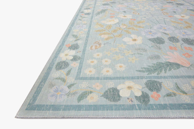 Rifle Paper Co x Loloi Cotswolds Rug - Willow Sky