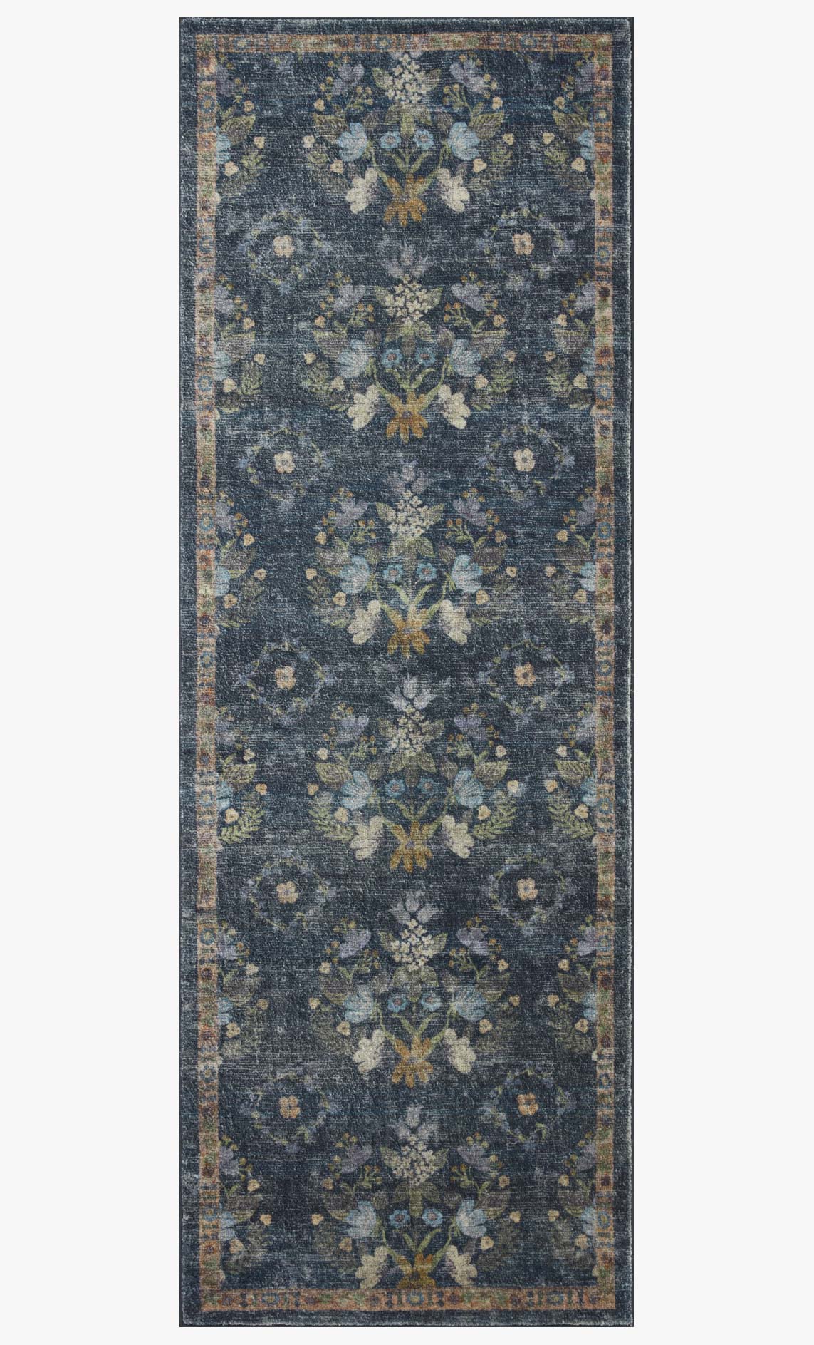 Rifle Paper Co x Loloi Courtyard Rug - Seville Navy (Final Sale)