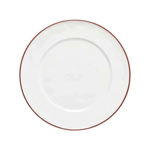 Beja Charger Plate Set - White Red