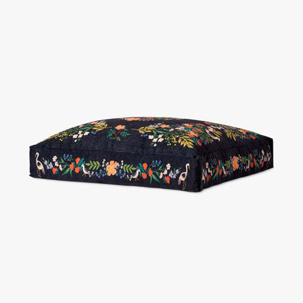 DISCONTINUED - Rifle Paper Co x Loloi Luxembourg Floor Pillow - Black