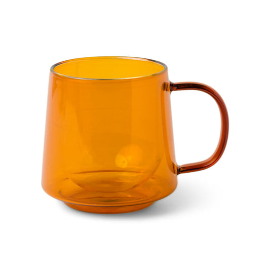 Glass Coffee Mug - Amber